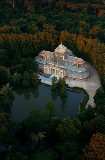 Palacio de Cristal en el Parque del Retiro de Madrid