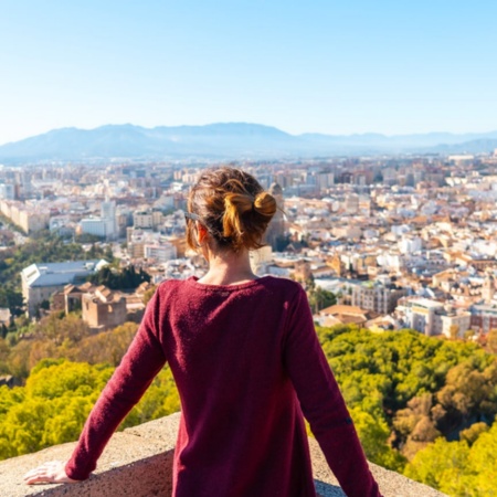 Turista en Málaga