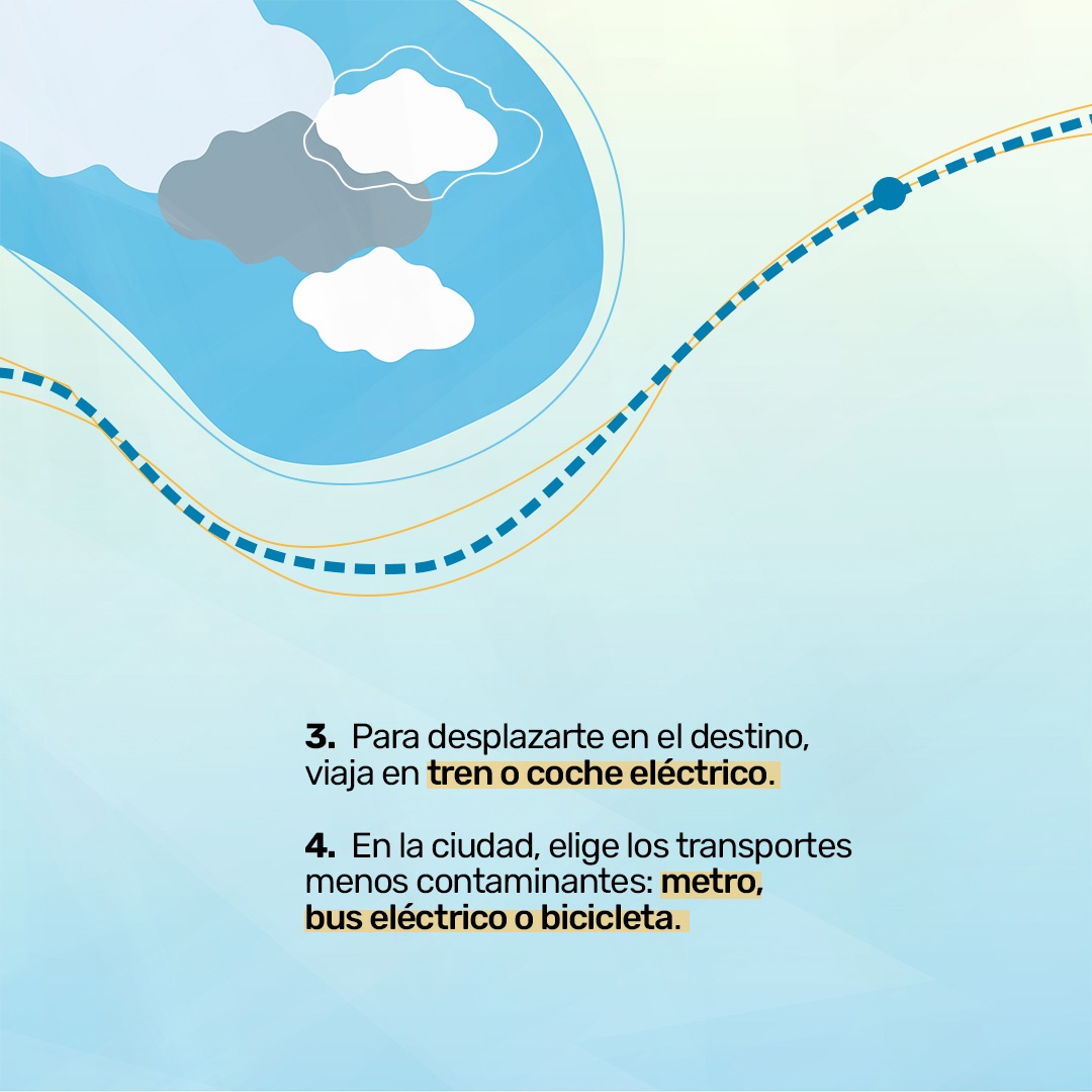 Cómo reducir la huella de carbono en tus viajes